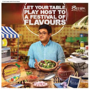 Poster shoot for ITC’s Bazaar restaurant that features a Bazaar setup- Sumanth Kumar photography services